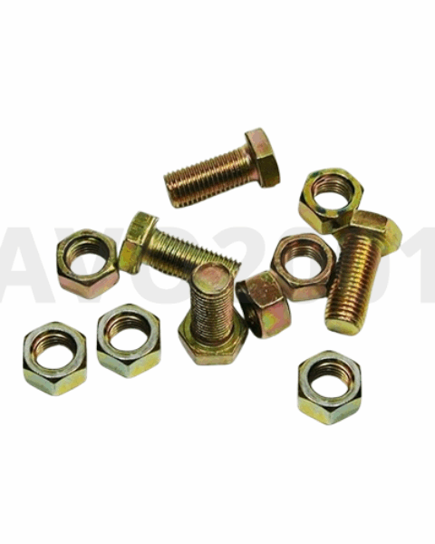 HEX BOLT AND NUT GRADE 8.8 YELLOW ZINC PLATING